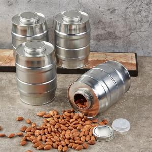 Airtight Coffee Tin Cans Cylindrical / Square Empty Coffee Cans With Lids