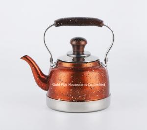 Cheap 1L Good price matt brushed stainless steel body whistling kettle red color fast boiling water coffee pot for sale