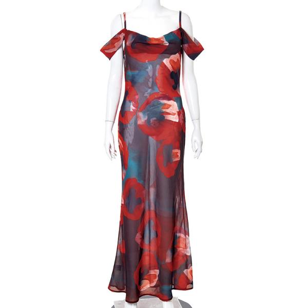 One Shoulder Temperament Womens Party Maxi Dresses