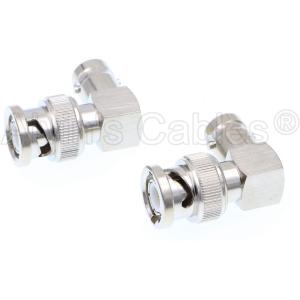 Right Angle BNC Connectors for HD SDI BNC Cable One Set