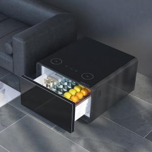 Stainless Steel Smart Coffee Table with Wireless Charging 65L Capacity Mini Side