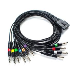 TPU 10 Lead ECG Patient Cable Banana End for Schiller FT-1 2.400331 MS-12 Blue