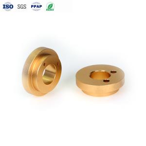 Precision CNC Aluminum Parts Anodized Gold ±0.01mm Tolerance