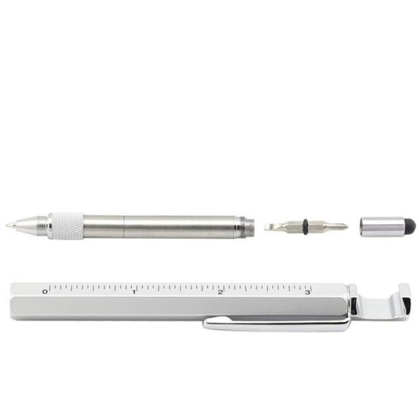 phone rack multifunctional metal tool pen with screw driver and phone touch tip