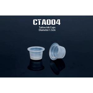 Transparaent Disposable Tattoo Ink Caps 1.5cm Diameter White 400g