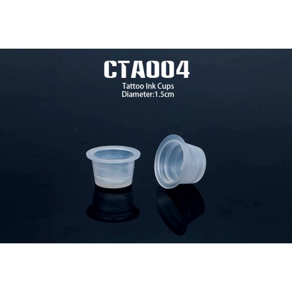 Quality Transparaent Disposable Tattoo Ink Caps 1.5cm Diameter White 400g wholesale