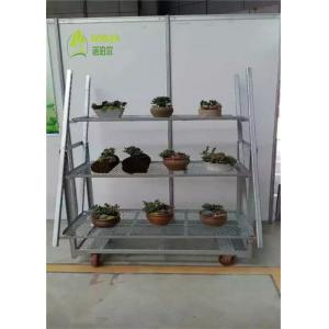 Display Flower Trolley CC Racks Garden Cart , Flower Display Trolley