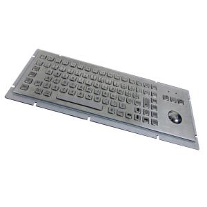 Kiosk Industrial Stainless Steel Keyboard With Trackball