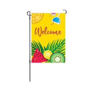 Knitted Polyester Double Sided Garden Flag 30x45cm Easy Installation