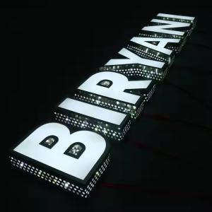 Waterproof Led Frontlit Sign Illuminated Logo Sign Letters High Strength