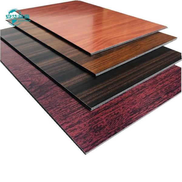 Various Wood Grain Patterns Wood Grain ACP Panels 1220mm X 2440mm Custom Sizes
