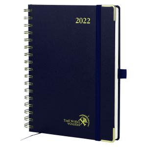 Navy Blue Custom Academic Planner 100GSM Ivory Paper Weekly Design