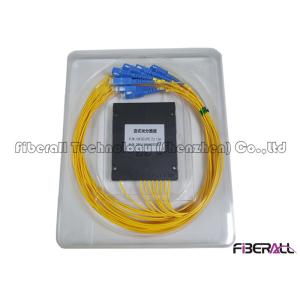 High Accuracy FTTH Fiber Optic PLC Splitter With SC Connector Low Insertion Loss