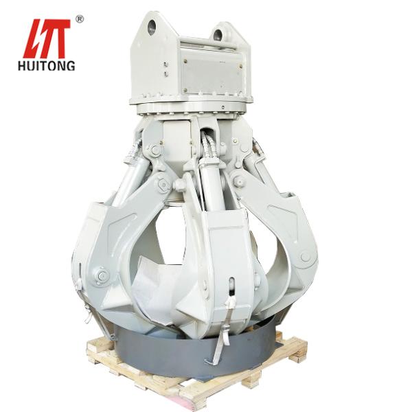 Quality 5-9 Ton Excavator Compatible Huitong Orange Peel Grab Ideal for Scrap / Waste Handling Customized and CE Approved wholesale