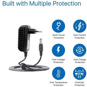 wholesale DC EU 9v/12v/24v 1A 2A AC/DC power adapter 24w 12v 2000ma power supply