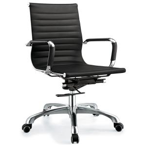 China Adjustable Height Staff Office Chair With Wheels Middle Back Waterproof on sale