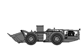 Cheap 7500 X 1770 X 1950mm 2m³ LHD Mining Equipment Truck Hydraulic Coiling System for sale