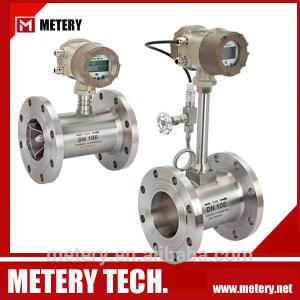 Steam compensation vortex flowmeter
