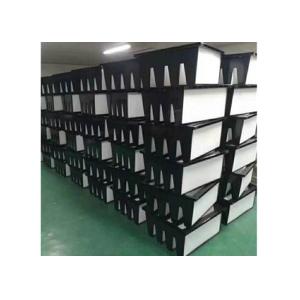 Dust Capacity Glass Fibre V Bank Air Filter F7-F9 Grade For 80.C Temperature
