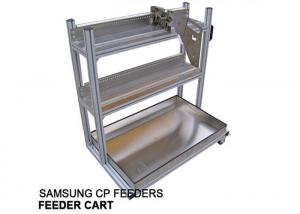 Cheap Durable 2 layers with 50 feeder slots aluminum CP SERIES without BOX Feeder Cart for Samsung CP series tape feeders use for sale