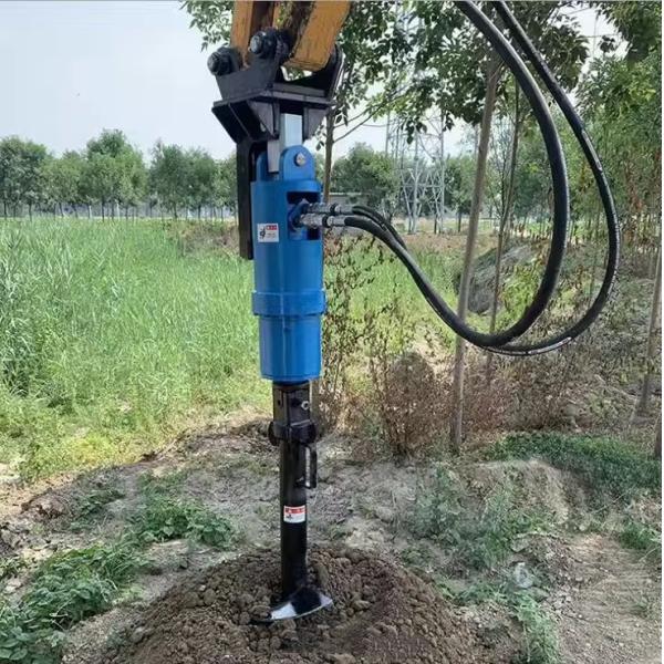 Excavator Attachments Excavator Auger Hydraulic Earth Drill Hydraulic Drill For 10-50 Ton Excavator Earth Augers