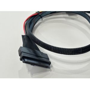 SFF-8654 8i to SFF-8654 8i High-Speed Mini SAS HD Connector Cable, 1.0 m 32AWG