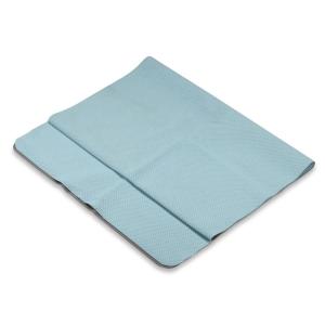 Blue Yoga Towel Anti Fatigue Non Slip With TPE Bottom For Relaxation