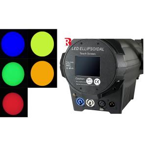 DMX512 300W RGBAL Bi-Color Manual Zoom LED Profile Spot Light