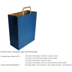 Custom Printed Luxury Wide Base Brown Kraft Paper Carrier Bag,packaging luxury