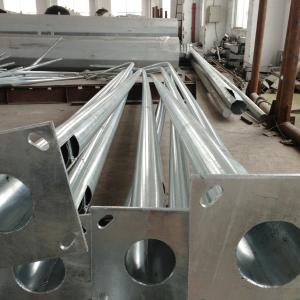 Straight Conical Square Light Pole no Lighting Arm , residential light poles