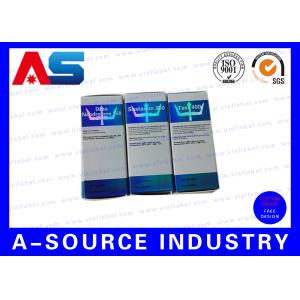 Laser Holographic Metallic Injectable Peptide 10ml Vial Boxes Packaging 25 * 25