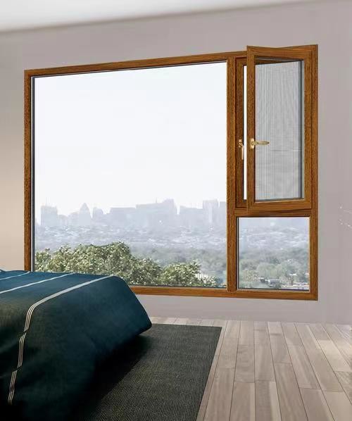 Customized Aluminum Casement Windows with Powder Spraying Soundproof Insulation