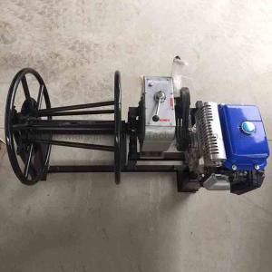 Gasoline Engine Wire Rope Take Up Pulling Winch For Railway Construction