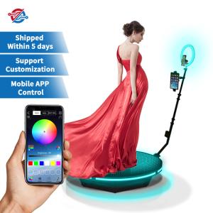 Automatic 360 Spin Photo Booth Vogue Social Selfie Station Vending Machine
