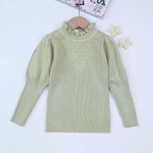 China Wholesale Girl Sweater Warm Kids Pullover Top knitted sweater Girl's Sweaters Winter Clothes For Kids on sale