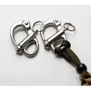 Quick Release Fixed Shackle Black Marine Hardware With Round Ring