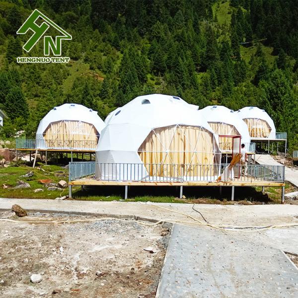 White Hot Dip Galvanized Tubes Party Dome Tent Snow Load 75KG/SQM