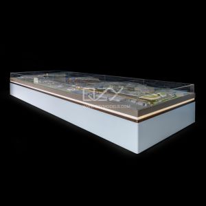 1:500 Scale Miniature Architectural Model with Realistic Detail Acrylic Material