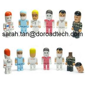 Cheap Wholesale All Kinds of Plastic People USB Flash Drive, Customized Figures Available for sale
