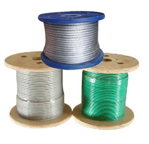 Quality Non-Alloy Construction Pvc Coated Galvanized Steel Wire Rope Joint With Strong Tensile Strength wholesale