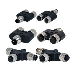 M12 Waterproof Connector M12 Assembly A Coding 4pins Circular Male T Type