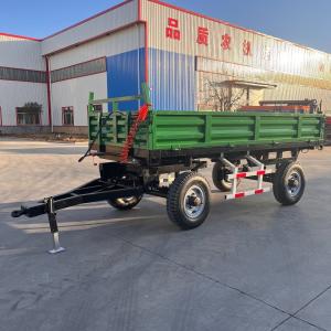 Cheap Hydraulic Dump Farm Trailer Customized 3t 4t 5t 6t 7t 8t For Tractor for sale