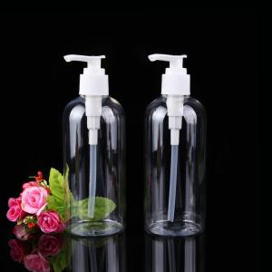 300ML Oval Clear Plastic Soap Dispenser Pump Bottles with White Plastic Tops