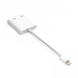Cheap Popular 2 In 1 Apple Iphone Adapter Cable For Headphones And Charger for sale
