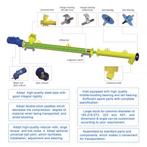 220V High Feeding Accuracy Cement Screw Feeder with Conveyor System for