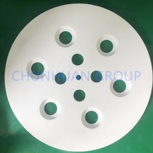 White Customized 2.2g/Cm3 SiO2 PTFE Molded Sheet With Hole