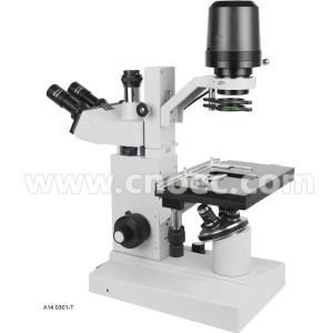 Cheap Binocular Head 640X Inverted Optical Microscope A14.0301 With 12V 50W Halogen Lamp for sale