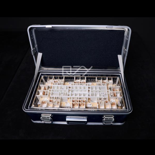 1:50 Scale Realistic Villa Model ABS Acrylic Wood Display