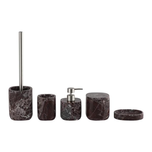 Quality Square Round Marble Bathroom Accessories Voilet Stone Marble Soap Tray With Grey Veins wholesale