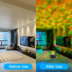 Rotating Durable Ocean Night Light Projector , Galaxy Star Projector Ocean Wave